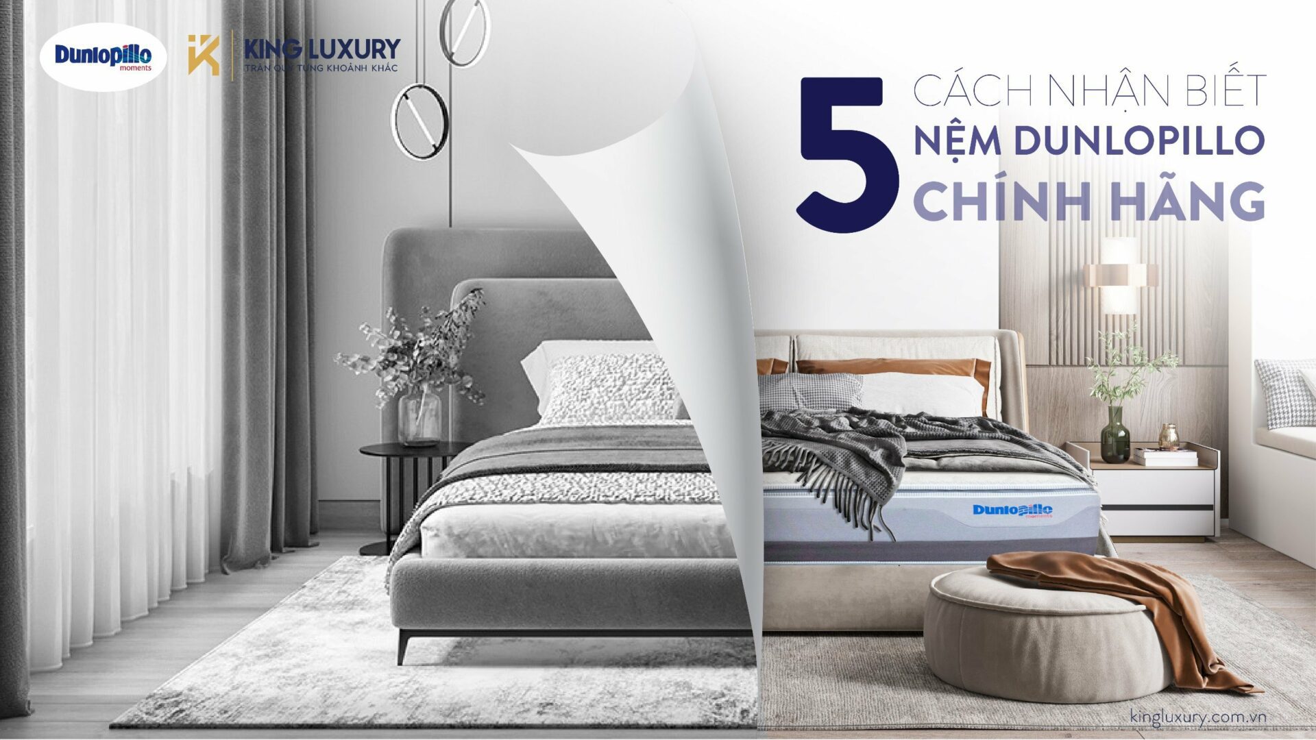 5 cách nhận biết nệm Dunlopillo chính hãng