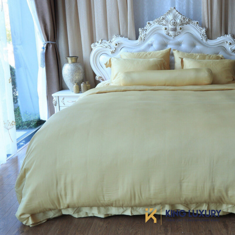 Bộ chăn ga Austin Horn Luxury Tencel Lụa Vàng