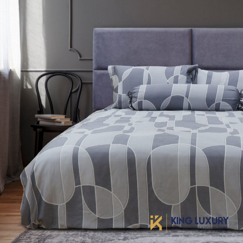 Bộ chăn ga Katakura Tencel Pro Bản Giao Hưởng Xám