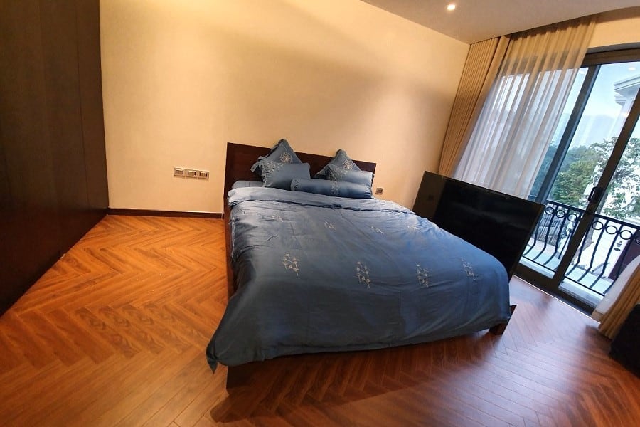 Phòng ngủ chính hoàn thiện tại dự án Thạch Thảo, Vinhomes GreenBay