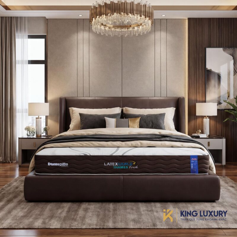 Nệm Dunlopillo Thames Fresh — Cao Su Ba Lớp Cho Phòng Ngủ Master